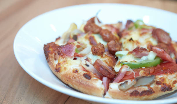 istock Hot and tasty pizza 667273748