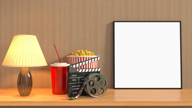 istock mock up poster frame in interior background. 3D Illustration 667278510