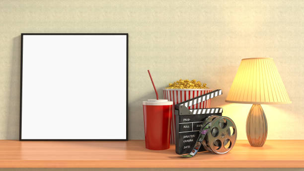 istock mock up poster frame in interior background. 3D Illustration 667278538