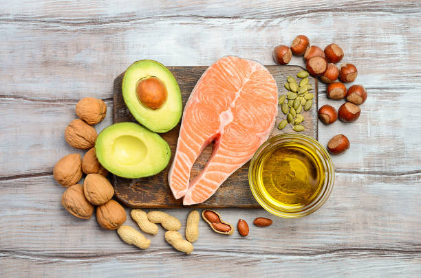 istock Selection of healthy fat sources. 667284760