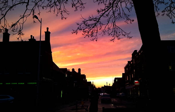 istock Beauty of sunset Twilight Town 667285036