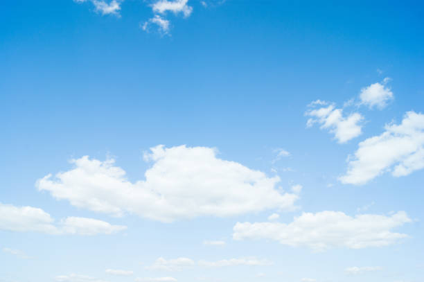 istock Beautiful blue sky with clouds and sun 667288472