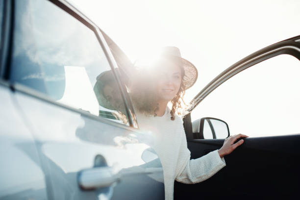 istock Woman resting in the car 667297238