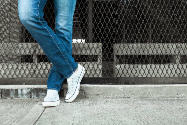 istock Woman in jeans 667315190