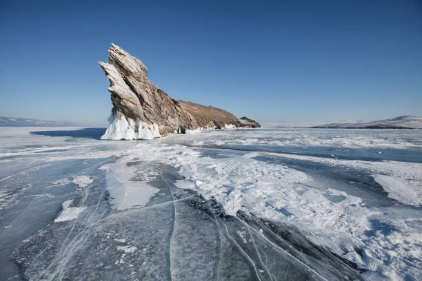 istock Lake Baikal, Ogoi island. Winter landscape 667316544