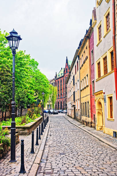 istock Street at University Library in Wroclaw 667316834