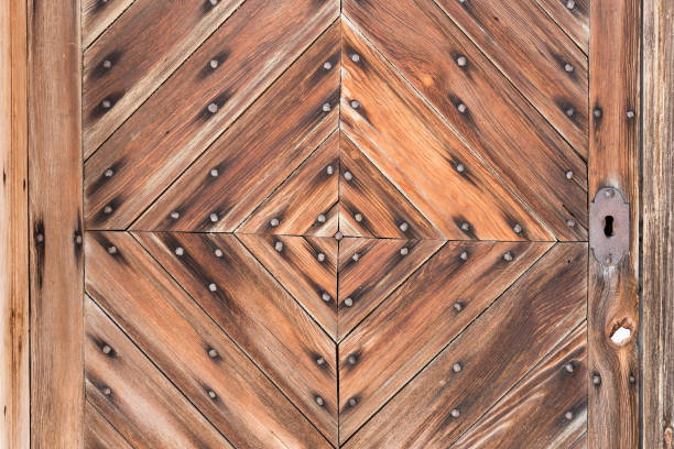 istock The old wooden door. Background 667319702
