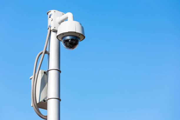 istock CCTV security ourdoor on the sky. 667323348