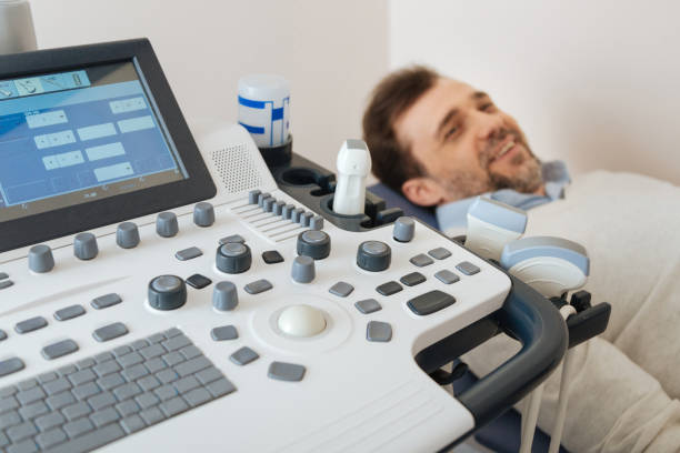 istock Enthusiastic patient waiting for an ultrasound procedure 667328076
