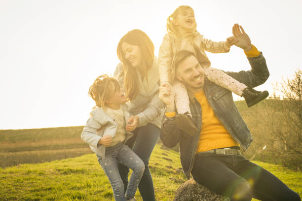 istock Happy family in the park. 667329274
