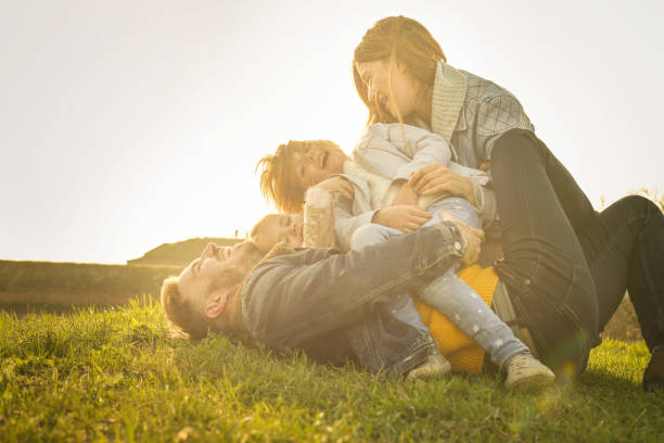 istock Happy family outdoor. 667331808