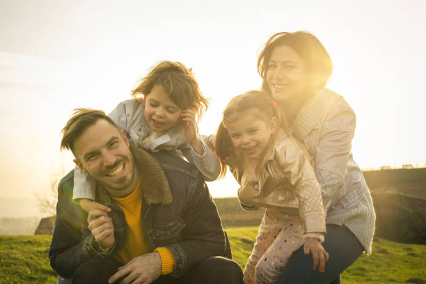 istock Happy family outdoor. 667332004