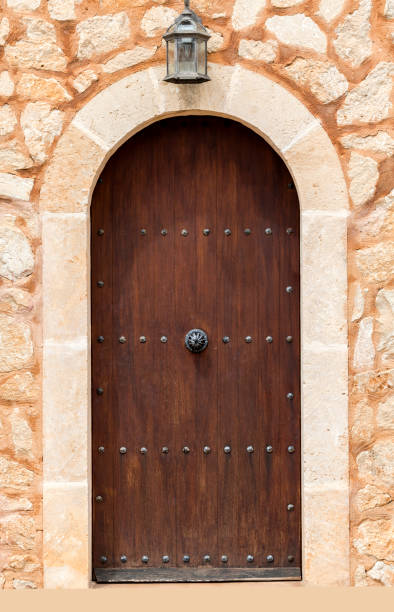 istock closed wooden door. 667336262
