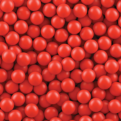 Background of many red balls