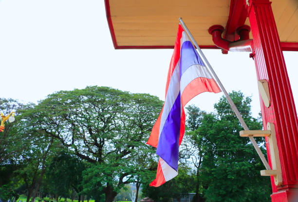 istock Thailand national flag 3D illustration symbol 667340884