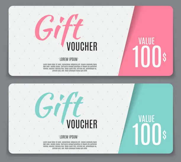 Vector illustration of Gift Voucher Template Vector Illustration for Your Business