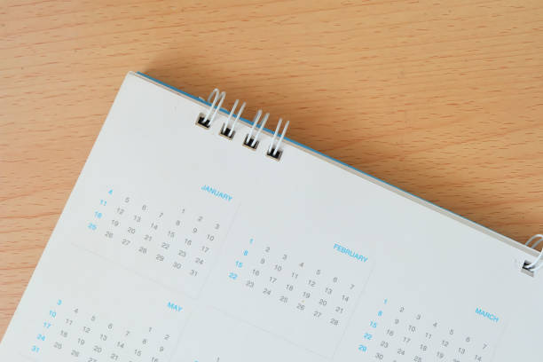 istock White calendar in planning concept. 667341524