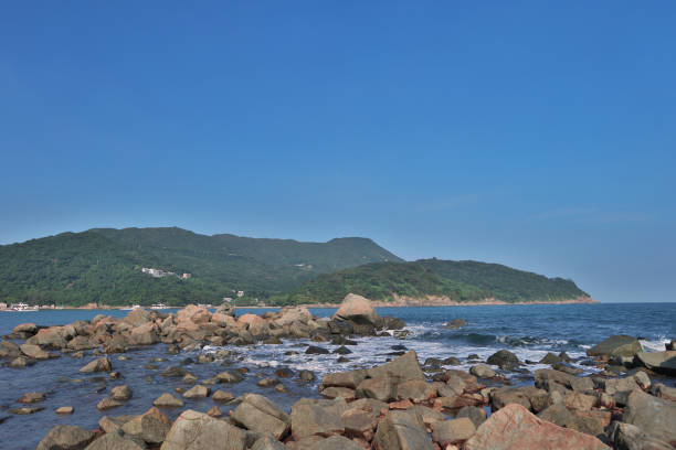 istock rock of coast at clear water bay 667349710