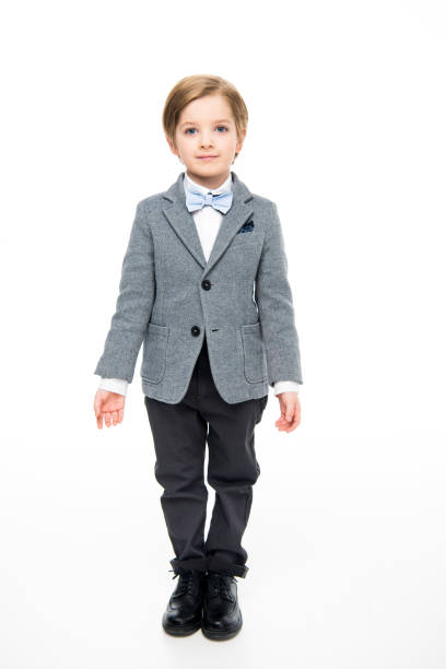istock Cute little boy in suit 667364816