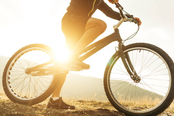 istock Faceless shot of male biker 667376184