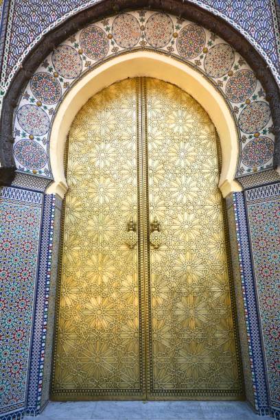 istock Fes Gold palace door 667381072