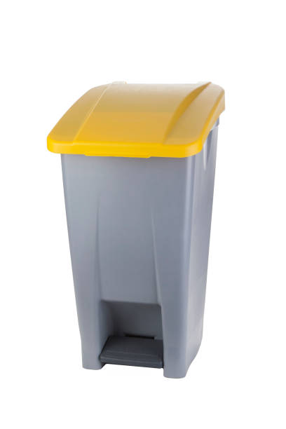 Industrial baura cube garbage can for professional use, industrial and hospitality. pedal bin stock pictures, royalty-free photos & images