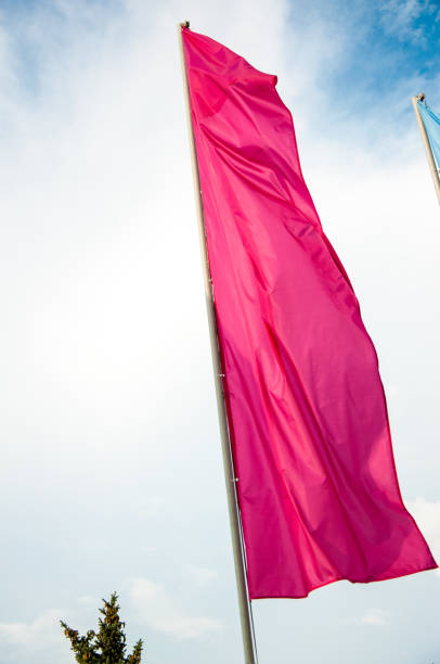 istock Colorful flags are swaying in the wind 667417932