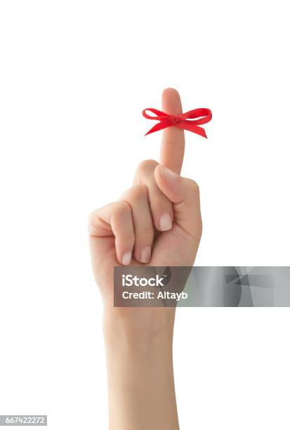 Reminder Isolated Stock Photo - Download Image Now - Finger, Memories, Reminder