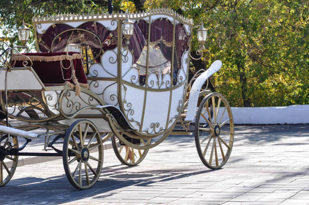 istock Wedding carriage for bride and groom 667432162
