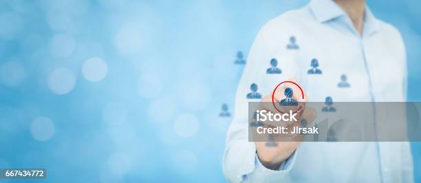 Marketing Segmentation Target Audience Recruitment Customer Care Stock Photo - Download Image Now