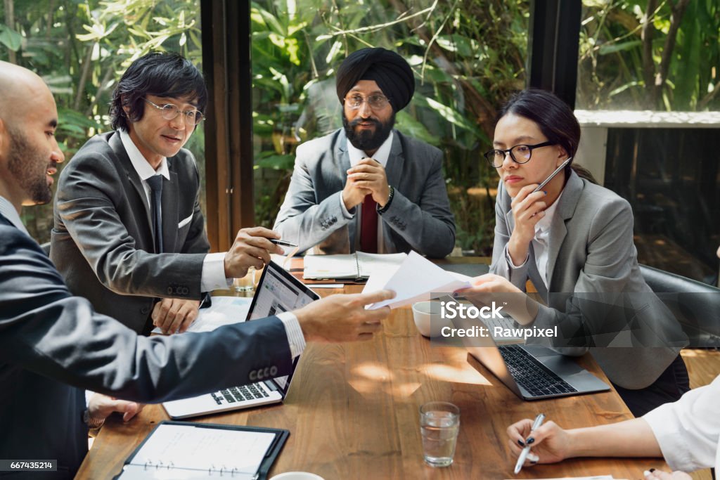 Pessoas de negócios corporativos trabalhando o conceito - Foto de stock de Índia royalty-free