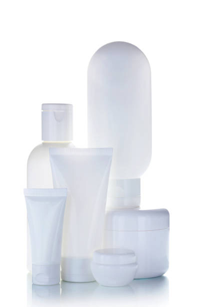 istock Cosmetic bottles isolated on a white background 667435344