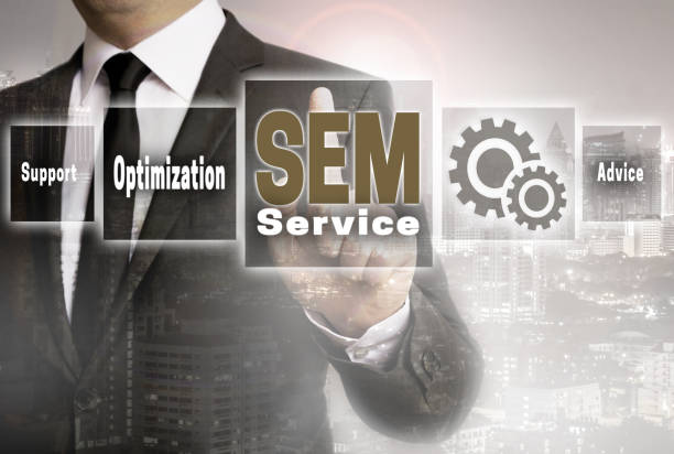 istock SEM Service businessman with city background concept 667435426
