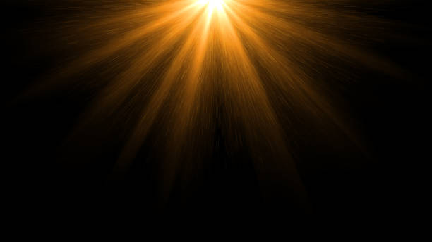istock abstract of lighting for background. digital lens flare in dark background 667438794