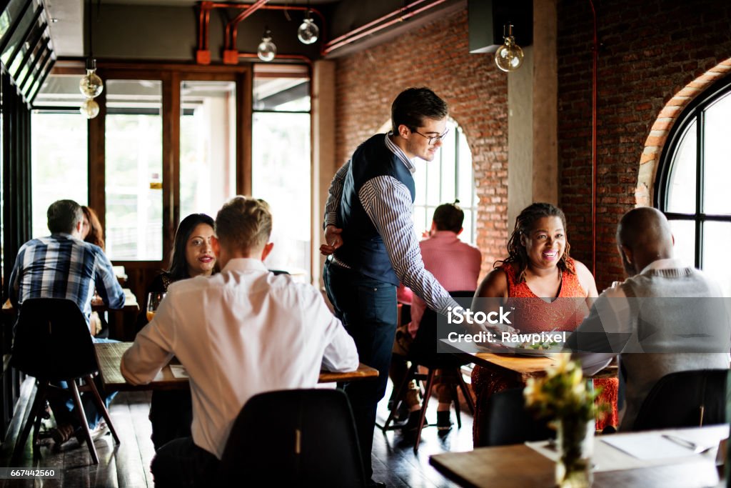 Restaurant Chilling Out Classy Lifestyle Reserved Concept Restaurant Stock Photo