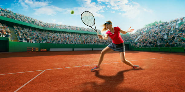 istock Tennis: Female sportsman in action 667443708