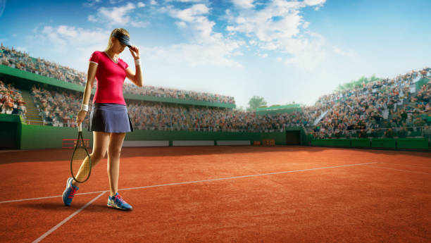 istock Tennis: Female sportsman in action 667443740