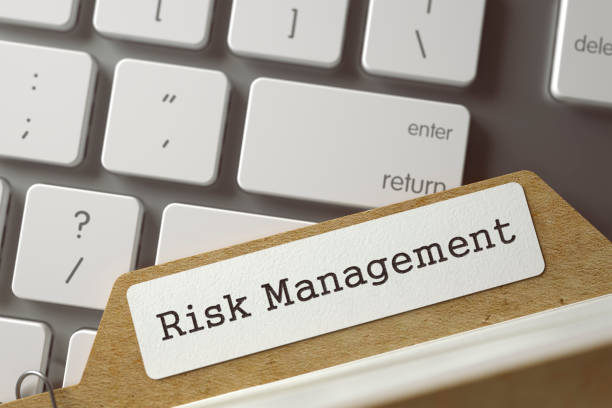 istock Card Index with Inscription Risk Management. 3d 667446334
