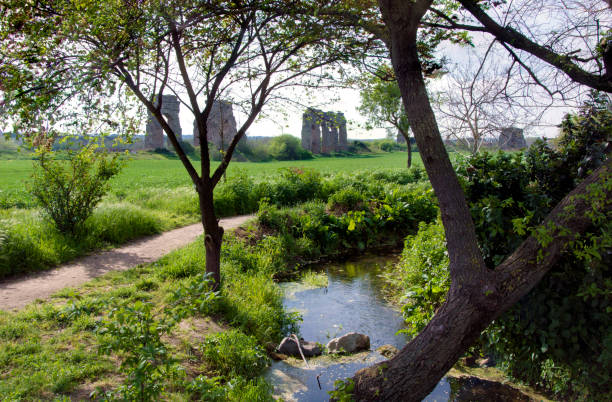istock Parco degli acquedotti along the Appian way in Rome 667450738