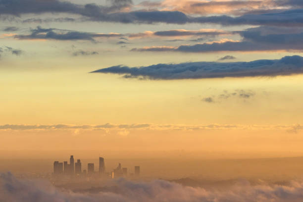 istock View of Los Angeles at Sunset 667451118
