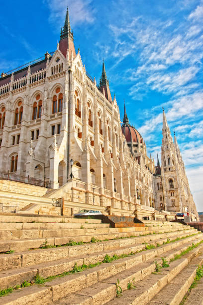 istock Hungarian Parliament house in Budapest sunny 667458008