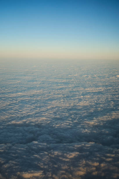 istock Sky on a cloudy day, the view from the plane at morning. 667461372