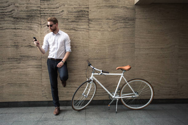 istock Young businessman on the go 667462206