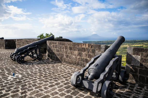 istock Cannon at Brimstone Hill Fortress on Saint Kitts 667466624