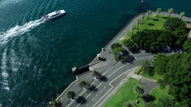 istock Road of gulf coast and a boat 667467580