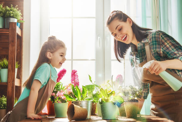istock Happy family in spring day 667467752