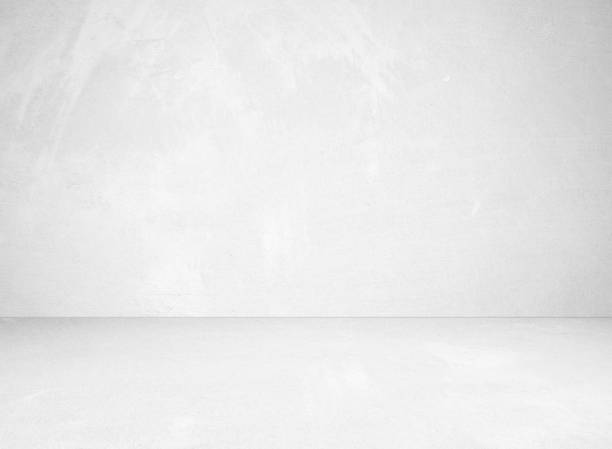 istock Empty perspective grey cement room background, template, vintage interior design background 667485628