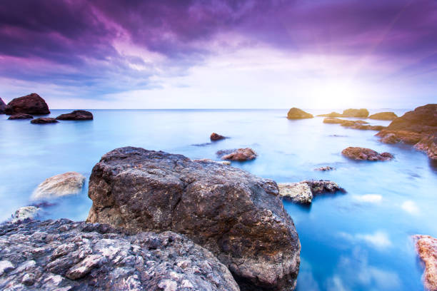 istock Majestic summer sunset over the sea. 667492088