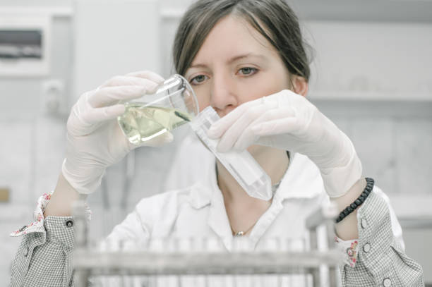 istock Medical laboratory scientists holding a test tube with sample 667494664