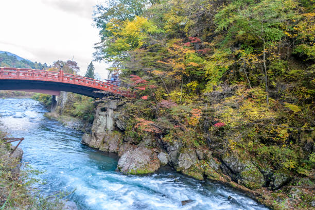 istock Shinkyo Bridge during Autumn in Nikko, 667498338
